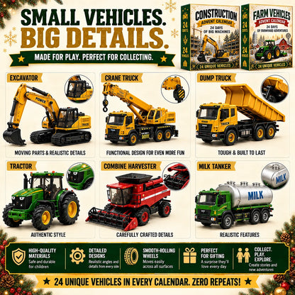 Advent Calendar 24 Miniature Vehicles